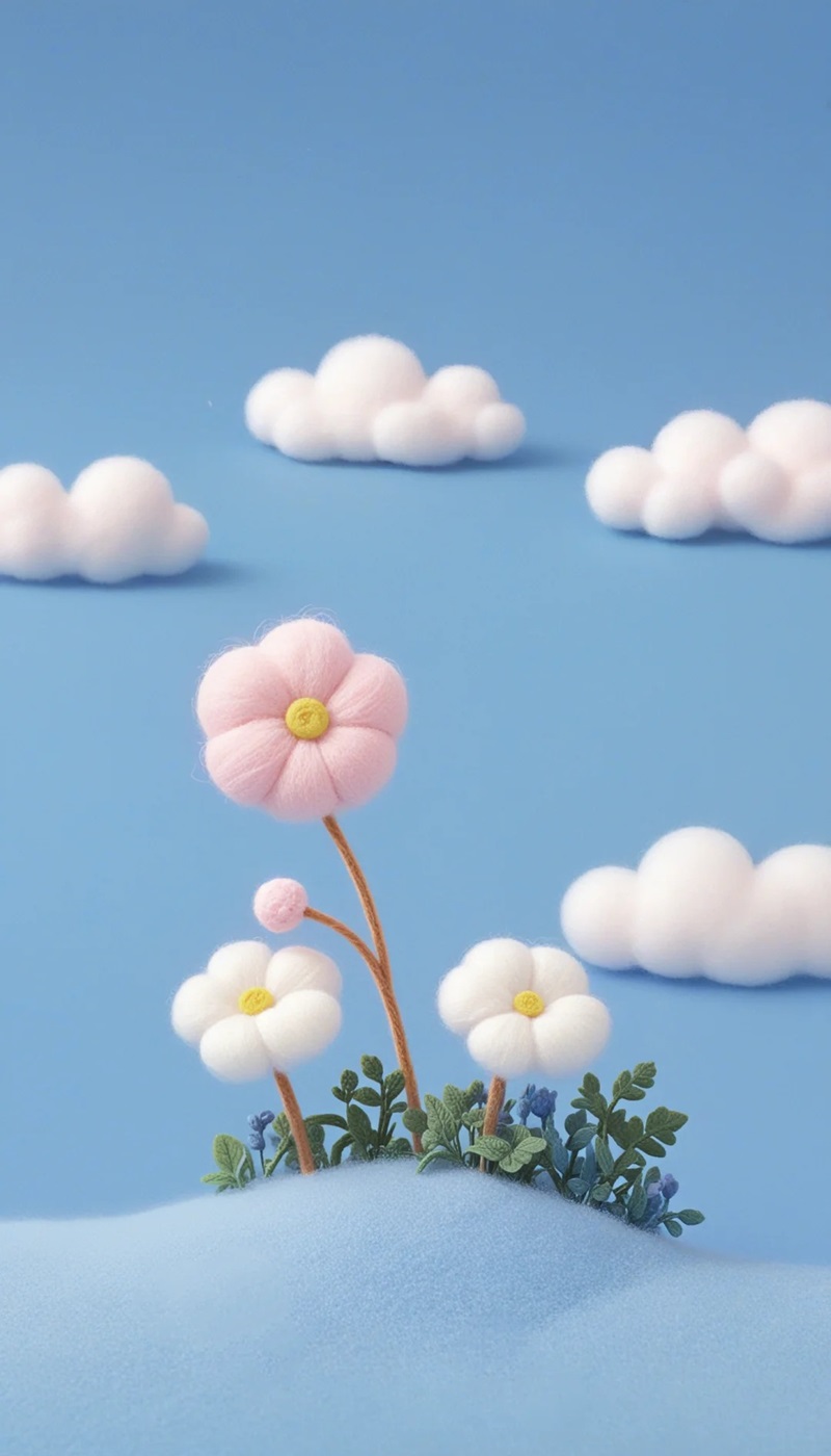 hình nền màu xanh dương cute với hình chú cá dễ thương