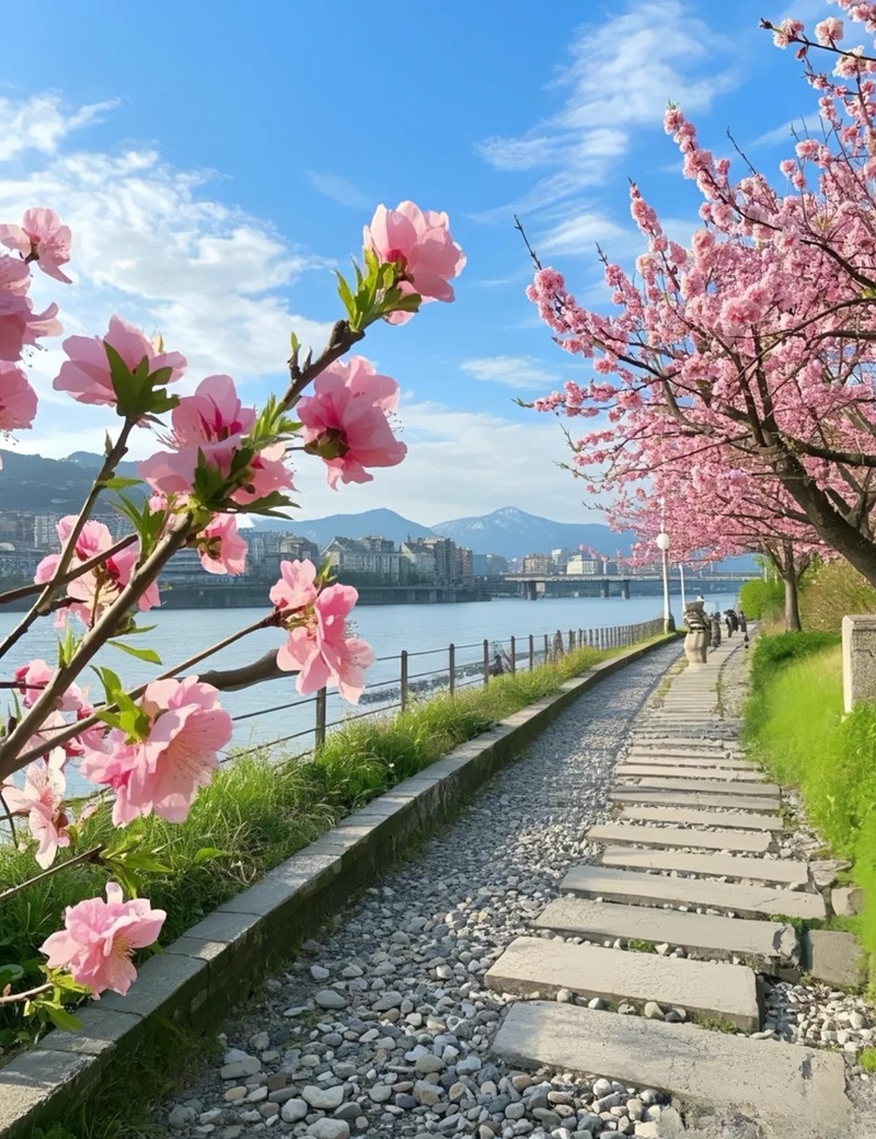 hình nền đẹp thiên nhiên với đồng hoa oải hương tím 